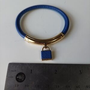 Michael Kors Royal Blue and Gold Lock Bracelet